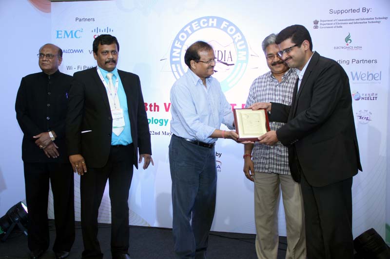 EMC receiving the award for the Most Trusted Companies